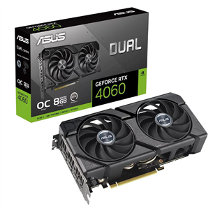 Asus, NVIDIA GeForce RTX 4060, 8 GB GDDR6, 128 bit - Graafikakaart