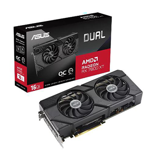 Asus, AMD Radeon RX 7800 XT, 16 GB GDDR6, 256 bit - Graafikakaart 4711387436165