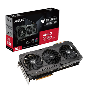 Asus, AMD Radeon RX 7800 XT, 16 ГБ, GDDR6, 256 бит - Графическая карта 4711387468463