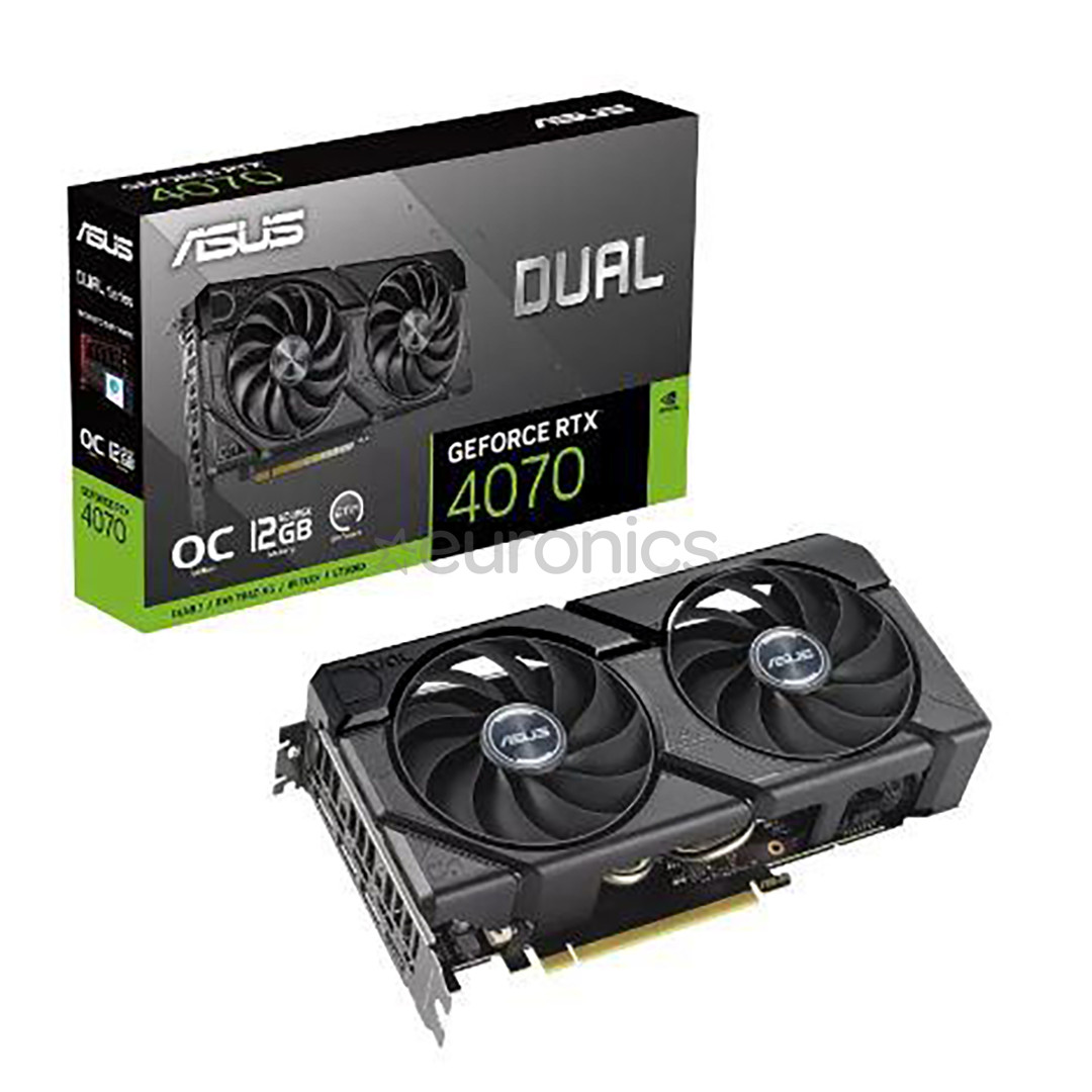Asus, NVIDIA GeForce RTX 4070, 12 GB GDDR6X, 192 bit - Graphics Card