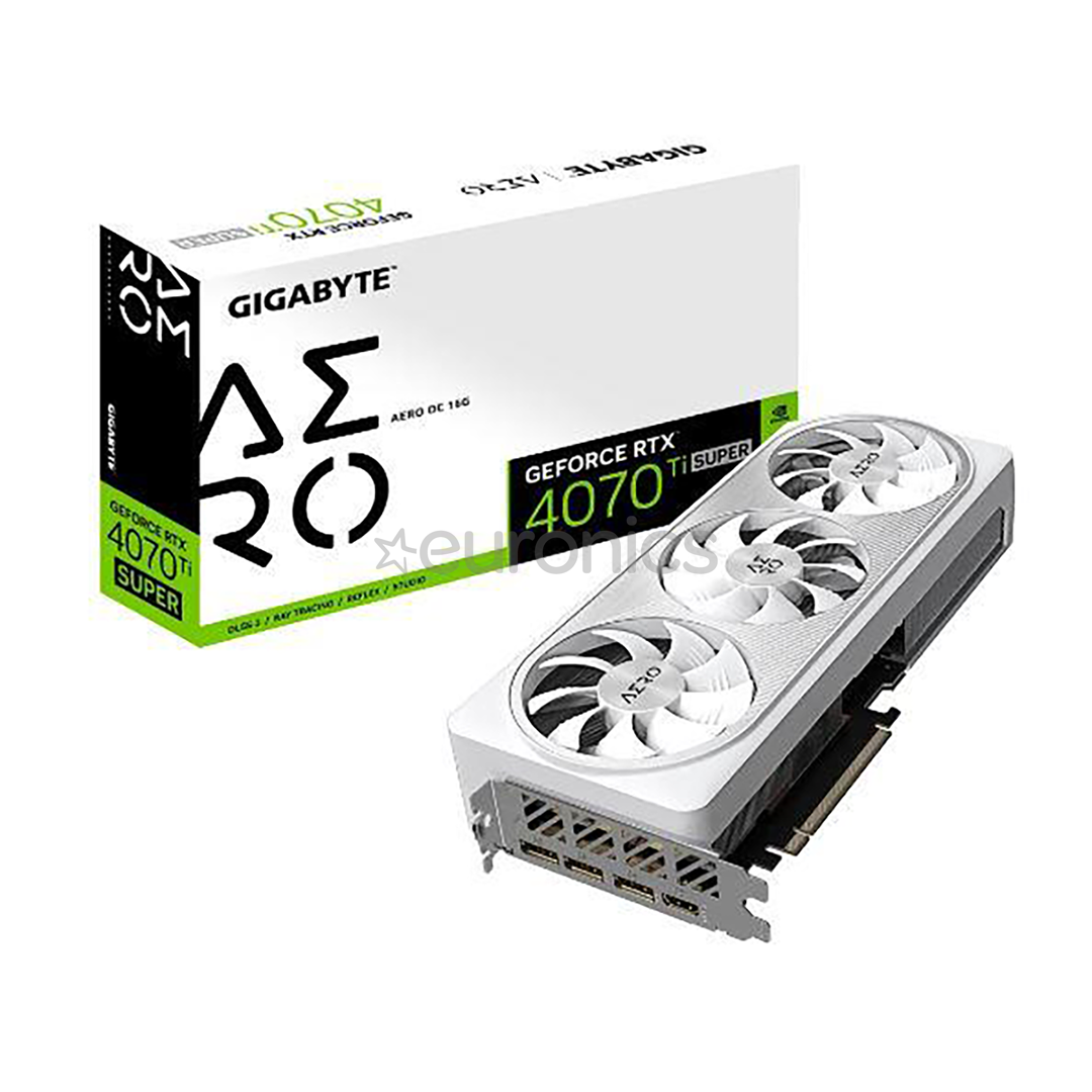 Gigabyte, NVIDIA GeForce RTX 4070 Ti Super, 16 GB GDDR6X, 256 bit - Graafikakaart