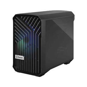 Fractal Design Torrent Nano, RGB, karastatud klaas, kerge toon, must - Lauaarvuti korpus