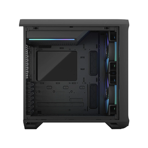 Fractal Design Torrent Compact, RGB, закаленное стекло, светлый тон, черный - Корпус для настольного компьютера