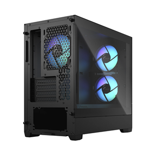 Fractal Design Pop Mini Air, RGB, must - Lauaarvuti korpus