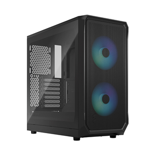 Fractal Design Focus 2, RGB, must - Lauaarvuti korpus FD-C-FOC2A-03