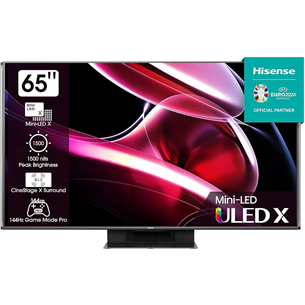 Hisense UXKQ, 65'', 4K UHD, Mini LED, must - Teler