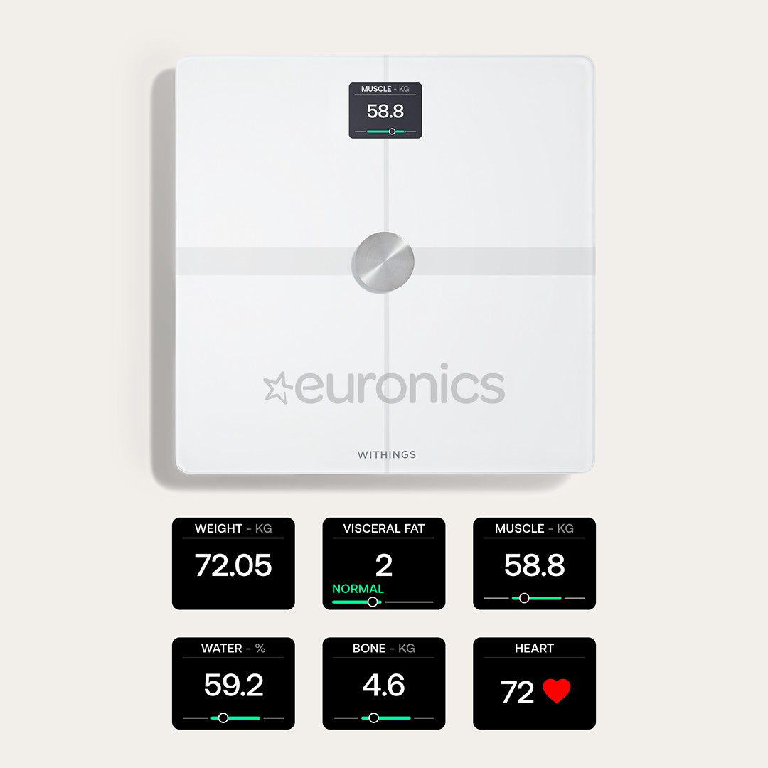 Withings Body Smart, white - Diagnostic bathroom scale