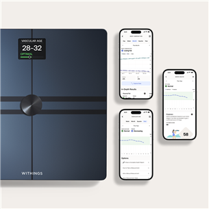 Withings Body Comp, must - Diagnostiline saunakaal