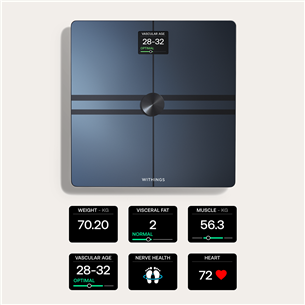 Withings Body Comp, must - Diagnostiline saunakaal