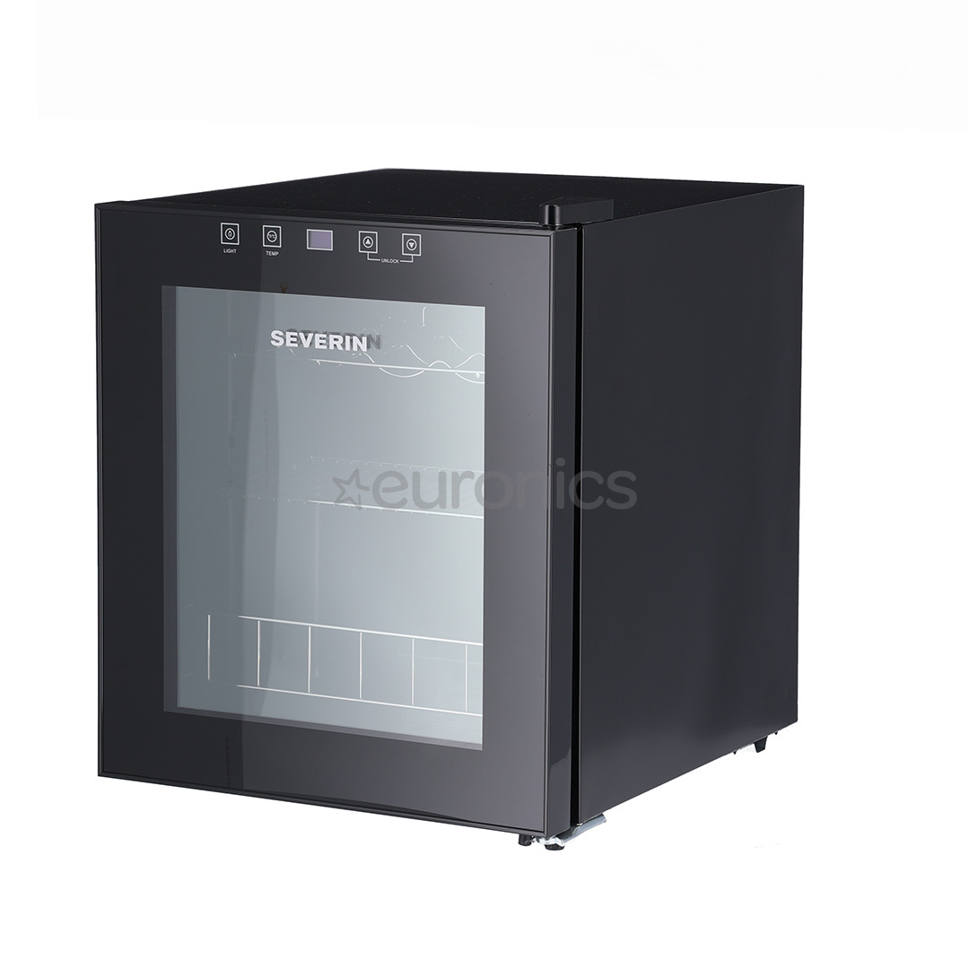 Severin, 15 pudelit, kõrgus 52 cm, must - Veinikülmik