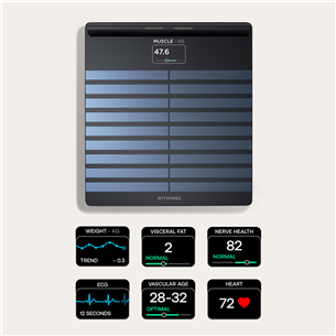 Withings Body Scan, must - Diagnostiline saunakaal