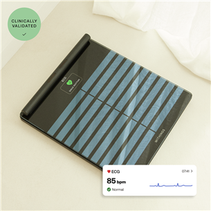 Withings Body Scan, black - Diagnostic bathroom scale