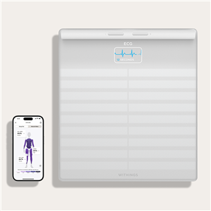 Withings Body Scan, white - Diagnostic bathroom scale