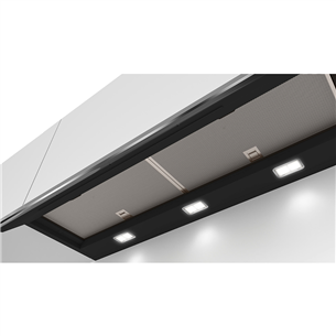 Bosch, Series 6, 749 m³/h, width 90 cm, black - Built-in cooker hood