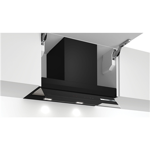 Bosch, Series 6, 749 m³/h, width 60 cm, black - Built-in cooker hood