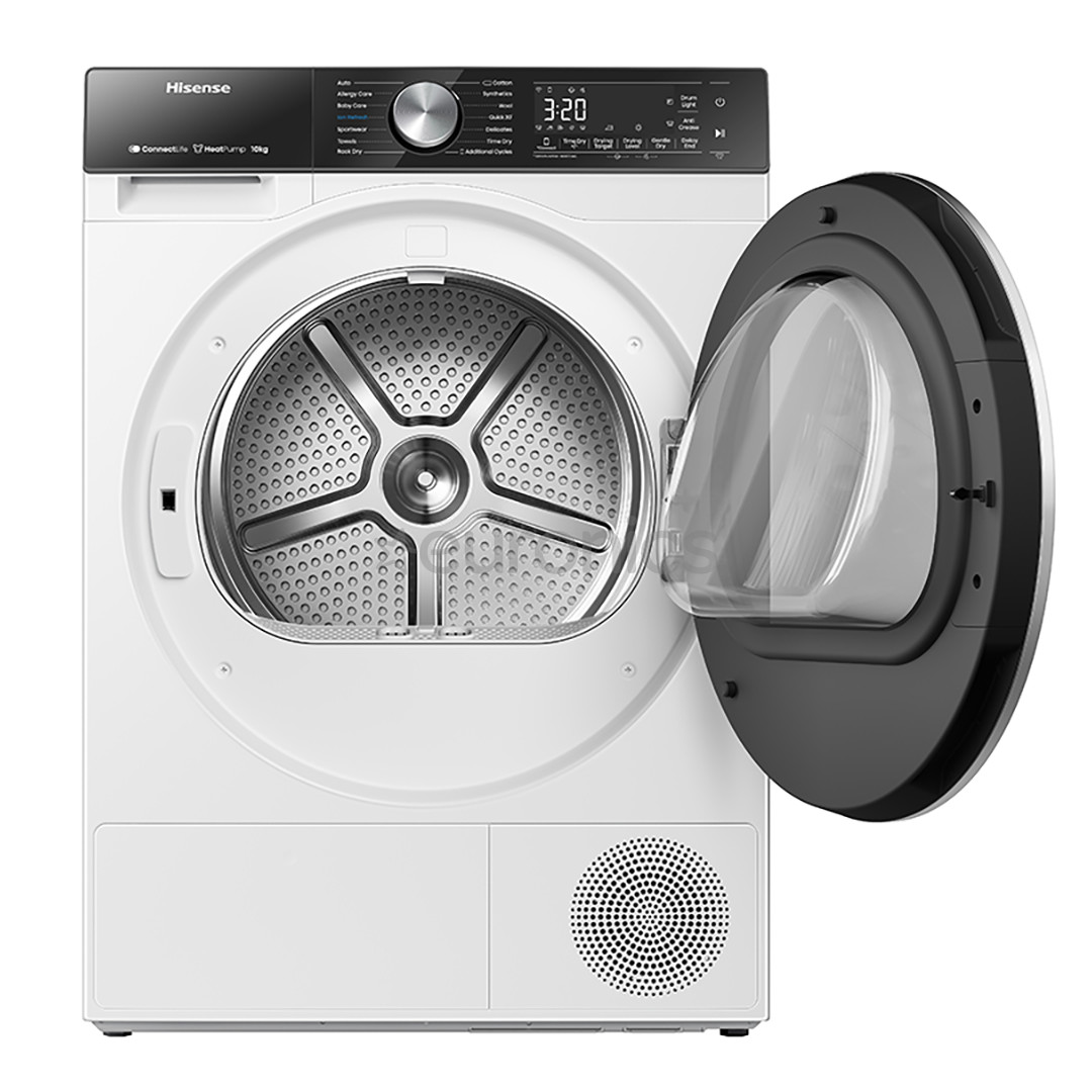 Hisense, 10 kg, depth 61 cm - Clothes dryer