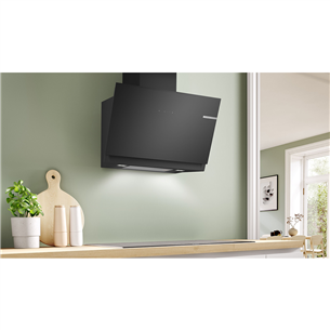 Bosch, Series 6, 915 m³/h, width 80 cm, black - Cooker hood