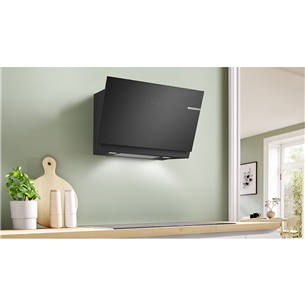 Bosch, Series 6, 915 m³/h, width 80 cm, black - Cooker hood