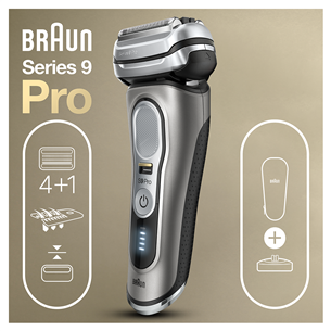 Braun Series 9 Pro, серебристый - Бритва