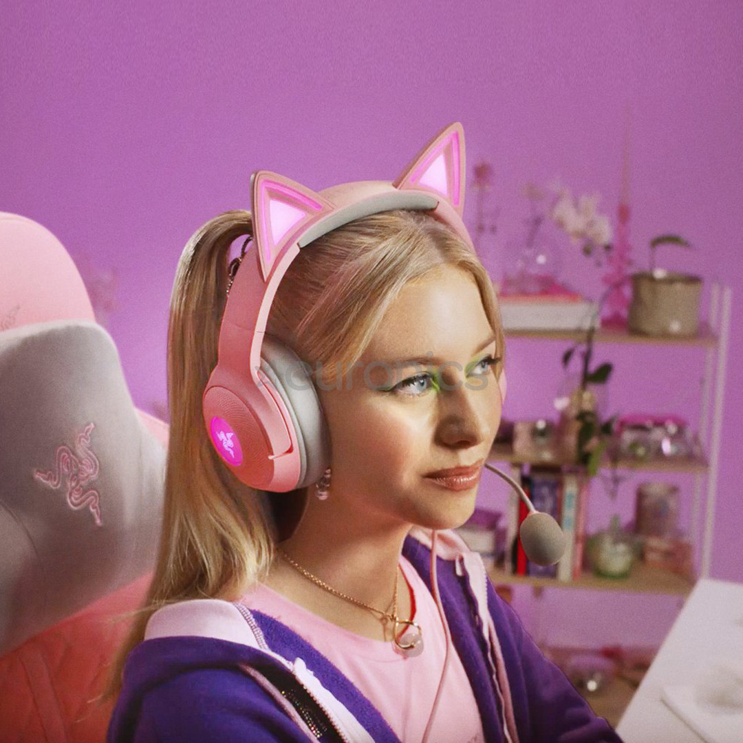 Razer Kraken Kitty V2, розовый - Проводная гарнитура