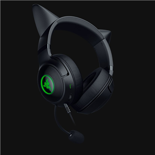 Razer Kraken Kitty V2, must - Juhtmega peakomplekt