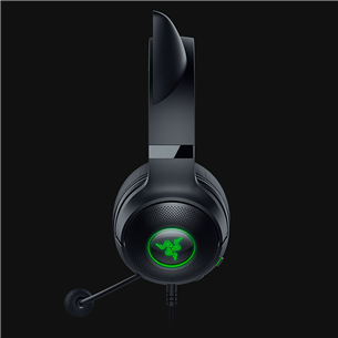 Razer Kraken Kitty V2, must - Juhtmega peakomplekt