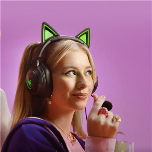 Razer Kraken Kitty V2, must - Juhtmega peakomplekt