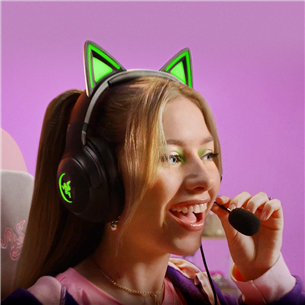 Razer Kraken Kitty V2, must - Juhtmega peakomplekt