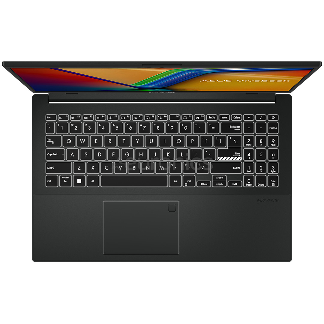Asus VivoBook GO 15, 15,6", FHD, Ryzen 3, 8 ГБ, 512 ГБ, черный - Ноутбук