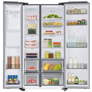 Samsung RS8000C, 634 L, height 178 cm, silver - SBS-Refrigerator