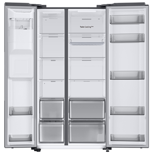 Samsung RS8000C, 634 L, height 178 cm, silver - SBS-Refrigerator