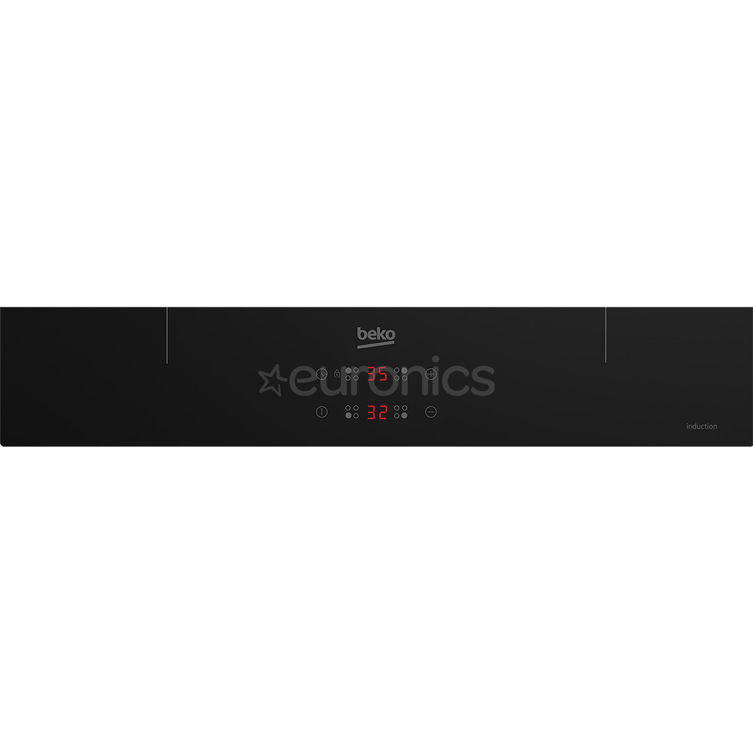 Beko, width 59 cm, black - Built-in induction hob
