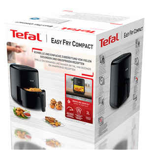 Tefal Easy Fry Compact, 3 L, 1300 W, must - Kuumaõhufritüür