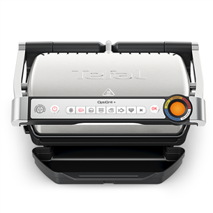 Tefal OptiGrill+, 2000 Вт, нерж. сталь - Электрический гриль GC718D10