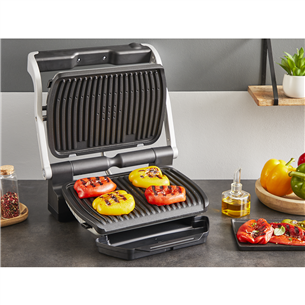 Tefal OptiGrill+, 2000 W, stainless steel - Table grill