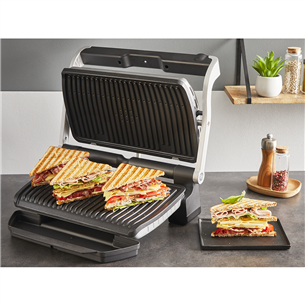 Tefal OptiGrill+ XL, 2000 Вт, нерж. сталь - Электрический гриль