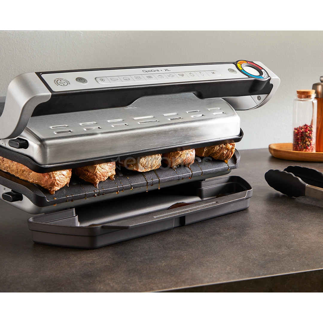 Tefal OptiGrill+ XL, 2000 W, stainless steel - Table grill
