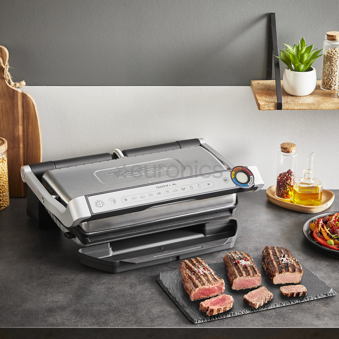 Tefal OptiGrill+ XL, 2000 W, stainless steel - Table grill