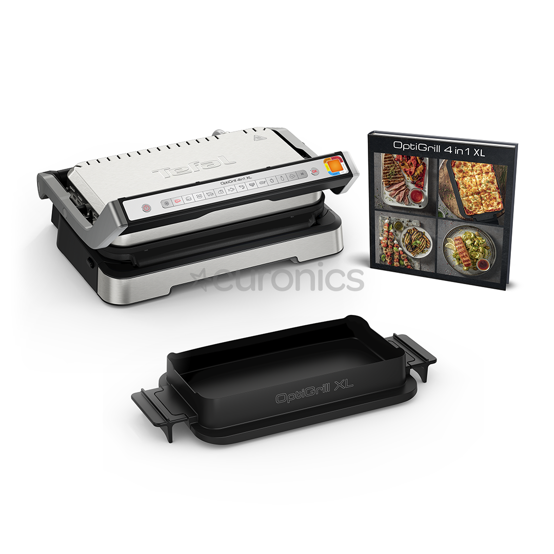 Tefal OptiGrill 4in1 XL, 2200 Вт, нерж. сталь - Электрический гриль