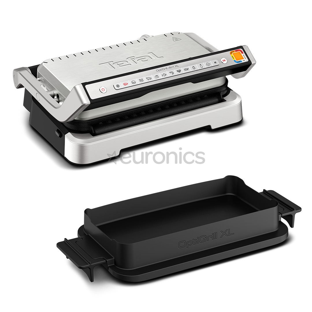 Tefal OptiGrill 4in1 XL, 2200 W, roostevaba teras - Lauagrill