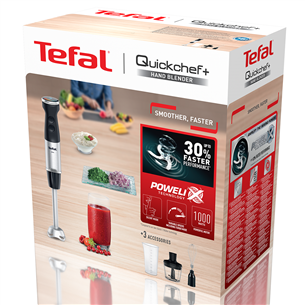 Tefal Quickchef+, 1000 Вт, нерж. сталь - Погружной блендер