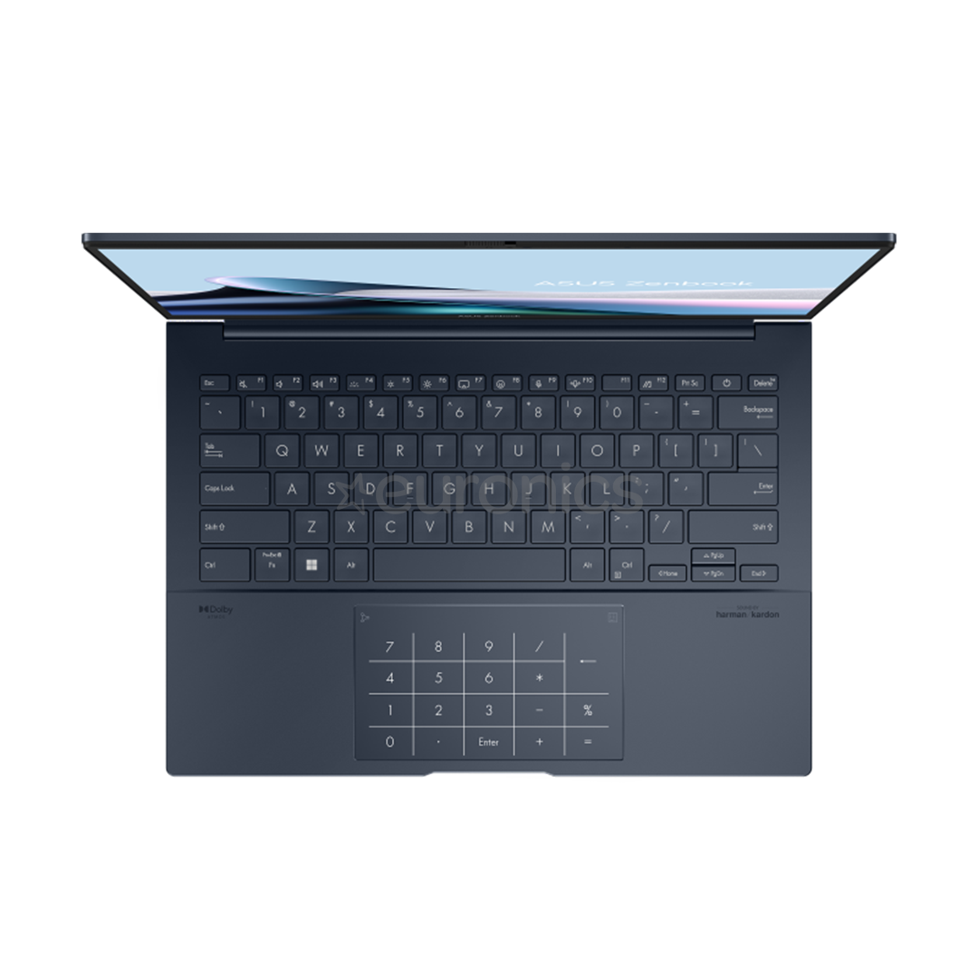 Asus ZenBook 14 OLED, 14", 3K, OLED, Core Ultra 9, 32 GB, 1 TB, ponder blue - Notebook