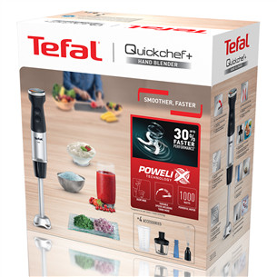Tefal Quickchef+, 1000 Вт, нерж. сталь - Погружной блендер