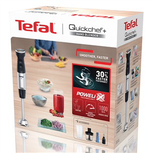 Tefal Quickchef+, 1000 W, roostevaba teras - Saumikser