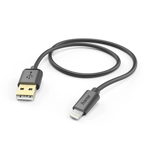 Hama Charging Cable, USB-A, Lightning, 1.5 m, black - Cable 00201580