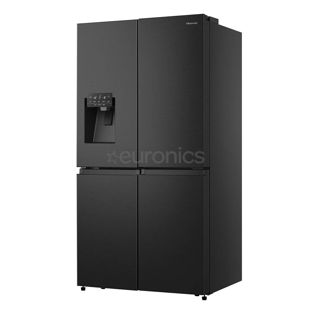 Hisense, Total NoFrost, 584 л, высота 179 см, черный - SBS-холодильник