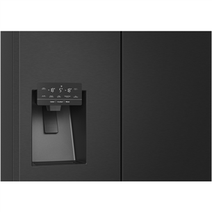 Hisense, Total NoFrost, 584 L, 179 cm, black - SBS Refrigerator