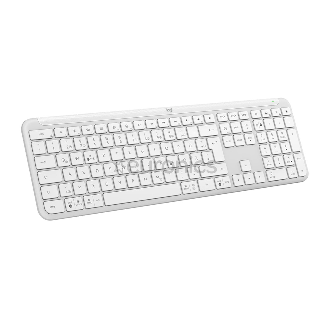 Logitech Signature Slim K950, US, valge - Juhtmevaba klaviatuur