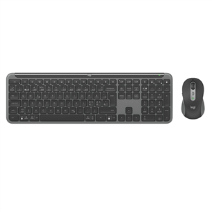 Logitech Signature Slim Combo MK950, SWE, must - Juhtmevaba desktop