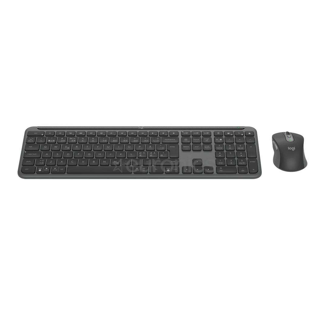 Logitech Signature Slim Combo MK950, SWE, must - Juhtmevaba desktop